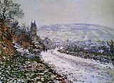 Entering the Village of Vetheuil in Winter by Claude Monet